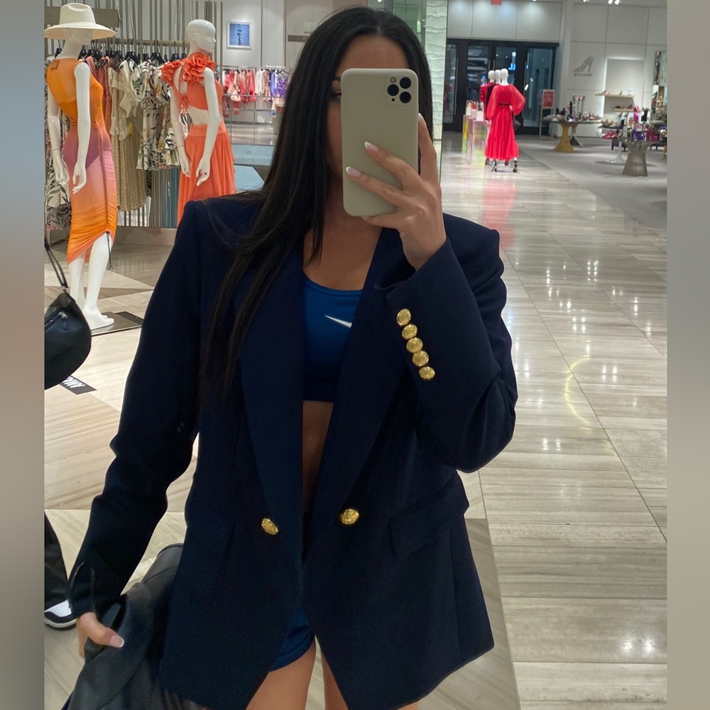Veronica Beard Navy Miller Dickey Jacket Blazer - Size 0 US